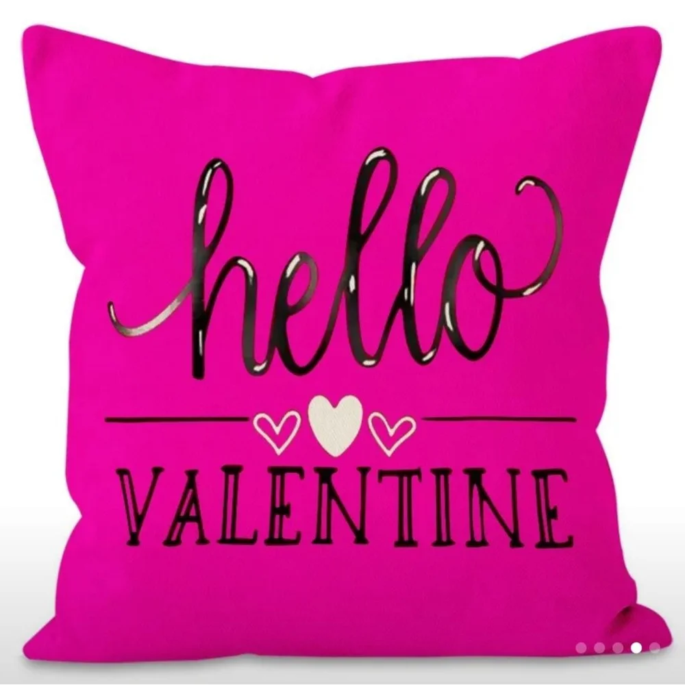 Unisex Unbranded Pillowcase Set Valentine's Day Pink